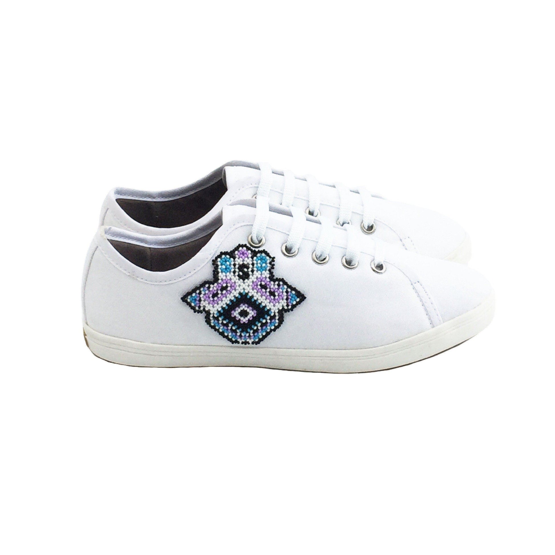 Tenis Huichol Hamsa Arte Huichol - Pamparyus 