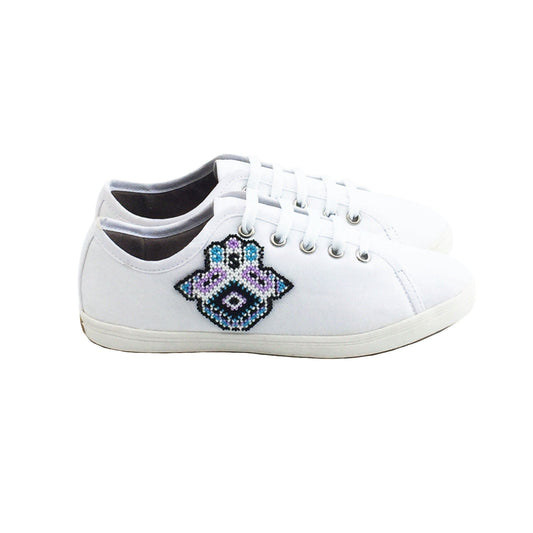 Tenis Huichol Hamsa Arte Huichol - Pamparyus 